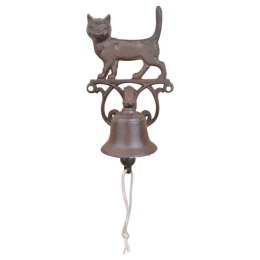 Dzwonek do drzwi kot żeliwny