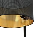 Lampa podłogowa loftowa czarno-złota