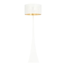 Efektowna lampa podłogowa - ESTRELLA LP1 WHITE/GOLD