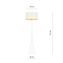 Efektowna lampa podłogowa - ESTRELLA LP1 WHITE/GOLD