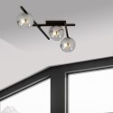 Nowoczesna lampa sufitowa SMART 3 BLACK/GRAFITE