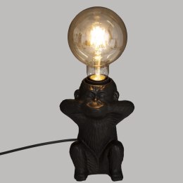 Lampka nocna ceramiczna Monkey Bouche - Czarna