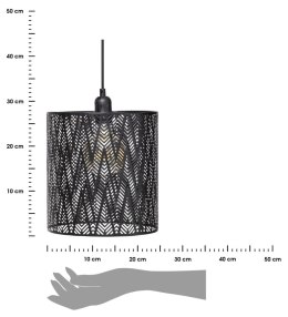 Czarna Lampa Wisząca Cota+ | 24,5 cm | Metal