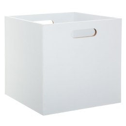 Pojemnik drewniany 31x31 cm dla przechowywania - biały
