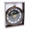 Loftowy zegar ścien.n. 26,7 cm - styl.s okr.koła zęb. 26,5 cm