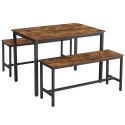 Zestaw stołowy LOFT - stół + ławki