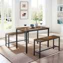 Zestaw stołowy LOFT - stół + ławki