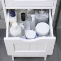 Szafka łazienkowa biała z szufladami - stylowa i pojemna