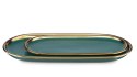 Taca dekoracyjna Lovia Green Gold 32 cm