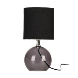 Lampa stołowa czarna z abażurem