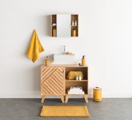 Elegancka szafka łazienkowa z lustrem - Bambus