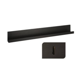 Elegancka czarna półka 58 cm - wytrzymałość i styl