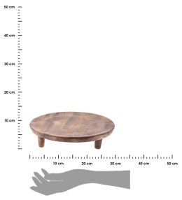 Elegancka taca drewniana mango 30 cm