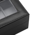 Pudełko na zegarki - Czarne Eleganckie Etui