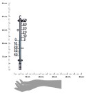 Termometr ścienny premium 41cm