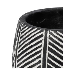 Doniczka ceramiczna czarna 13x10 cm