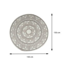 Mata podłogowa dekoracyjna Szara Mandala 150 cm