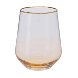 Elegancka szklanka ze złotą obwódką 425ml