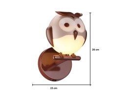 Lampa ścienno-sufitowa dziecięca OWL z LED