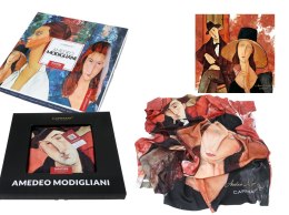 Chusta - A. Modigliani, Kobieta w kapeluszu i Mario Varvogli (CARMANI)