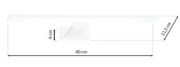 Kinkiet LED SHINE WHITE 40cm 7W - profesjonalny oświetleniowy.