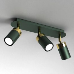 Nowa Lampa Sufitowa Elegancka Złoto/zielony 3xGU10