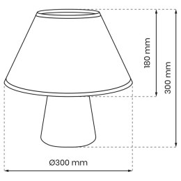 Lampa stołowa FIFI, czarna