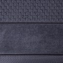 Mięsisty ręcznik FRIDA 30x50 grafitowy Miękki, jednolity kolorystycznie ręcznik bawełniany o dużej gramaturze
