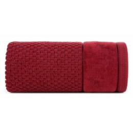 Luksusowy Ręcznik Bawełniany - Bordowy - 50x90 cm