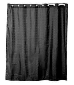 Black Shower Curtain Camus - 200cm