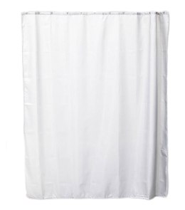 Elegancka zasłona prysznicowa biała H200cm