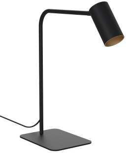 Elegancka lampa stołowa - czarno-złota