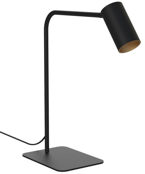 Elegancka lampa stołowa - czarno-złota