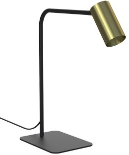 Lampa stołowa elegancka złota/czarna GU10