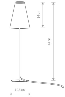 Lampa stołowa TRIFLE biała 1xG9 - Oświetl swój stół elegancką lampą TRIFLE