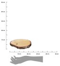 Podstawka drewniana dębowa 23 cm