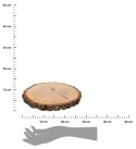 Podstawka drewniana dębowa 28 cm