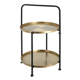 Stolik pomocniczy metalowy, złoty, 45 cm