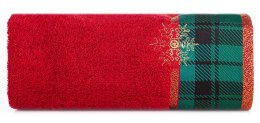 Ręcznik świąteczny z bordiurą i motywem śnieżynki