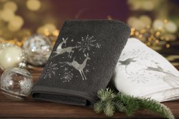 Bawełniany Ręcznik Świąteczny SANTA 70x140 - biały