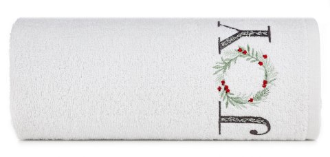 Ręcznik świąteczny z wyhaftowanym napisem JOY