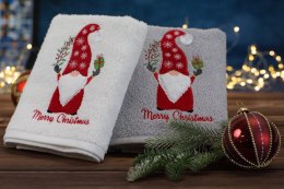 Świąteczny Ręcznik Bawełniany z Mikołajem 70x140