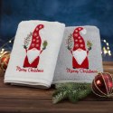 Świąteczny Ręcznik Bawełniany z Mikołajem 70x140