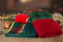 Ręcznik świąteczny bawełniany z żakardową bordiurą - CHERRY