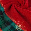 Ręcznik świąteczny bawełniany z żakardową bordiurą - CHERRY