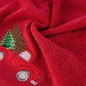 Świąteczny Ręcznik Bawełniany z Aplikacją - SANTA/22