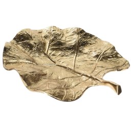 Patera dekoracyjna wzór liść złota