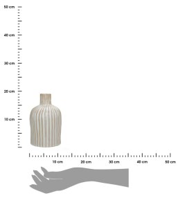 Półkryształowy Wazon Stripes krem 19 cm