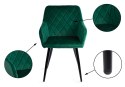 Krzesła Duet Rico Zielony Velvet