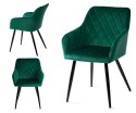 Krzesła Duet Rico Zielony Velvet